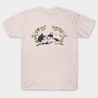 Cute Black and White Cat T-Shirt